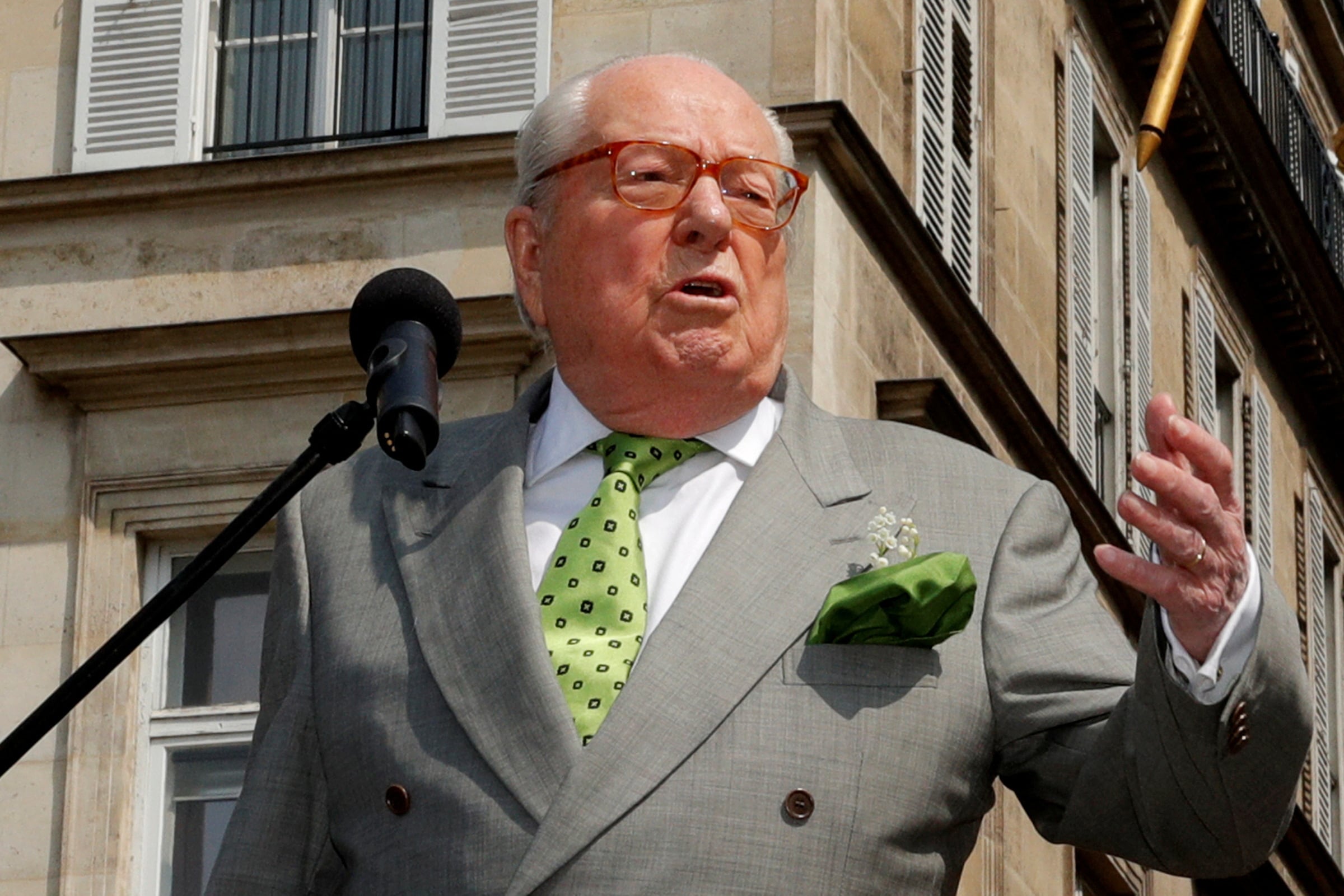 El fundador del Frente Nacional (FN) de extrema derecha francés, Jean-Marie Le Pen (REUTERS/Philippe Wojazer/File Photo)