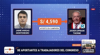 Aportaron en campaña y ahora tienen cargos en el Congreso. Captura: Punto Final.