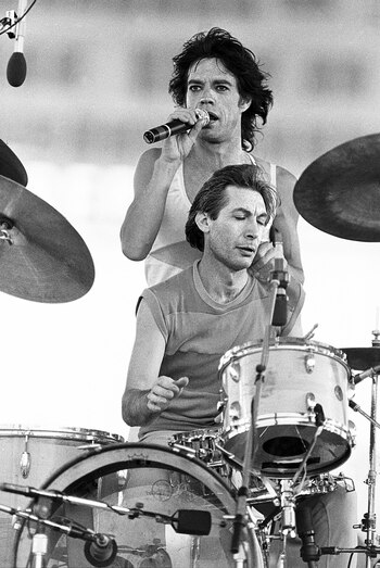 Mick Jagger y Charlie Watts