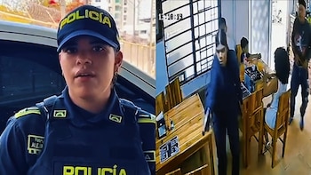 La patrullera actuó con su arma de inmediato y logró neutralizar al ladrón que, poco después, murió - crédito Policía Nacional