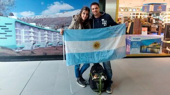 Agustín y Antonela viajaron desde