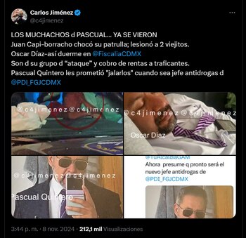 Supuestos colaboradores de Pascual Quintero