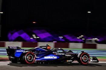 Colapinto en acción sobre el Williams FW46 (Prensa Williams Racing)
