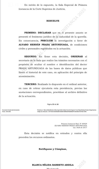 Fallo de la Corte Suprema