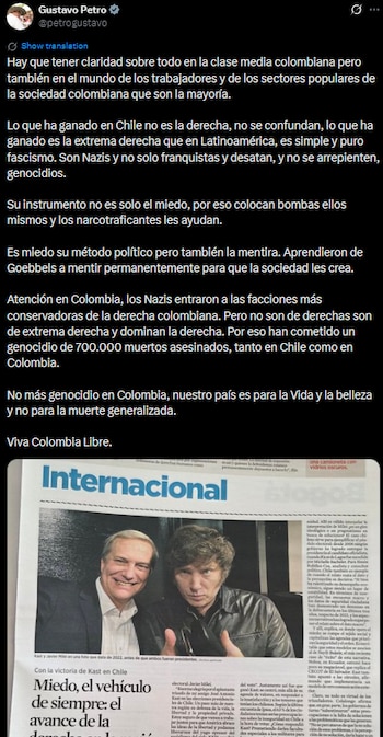 Gustavo Petro criticó a la