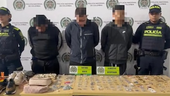 El operativo de captura ocurrió luego del robo a una vivienda ubicada en el municipio de Envigado - crédito Policía