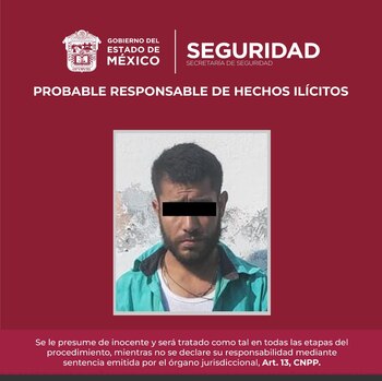 Hombre detenido junto con los