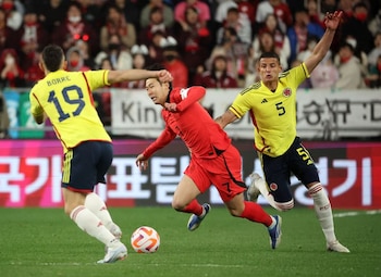 Corea del Sur fue el otro rival que tuvo la selección Colombia en la más reciente participación en el continente de Asia durante una fecha FIFA - crédito Kim Hong-Ji/Reuters