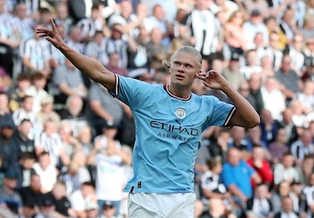 Haaland lleva tres goles en cuatro partidos en Manchester City (Reuters)