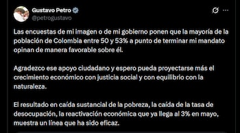 Gustavo Petro - crédito @petrogustavo/X