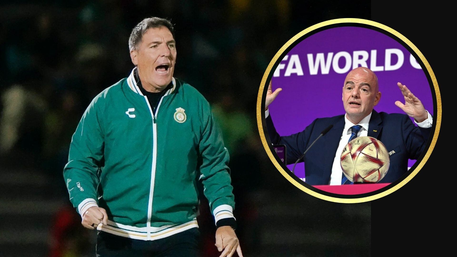 Eduardo Berizzo arremete contra FIFA tras declaraciones de Infantino sobre el futuro de León. (Especial)
