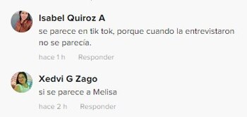 Usuarios comparan a Gianella Rázuri con Melissa Paredes. (TikTok)