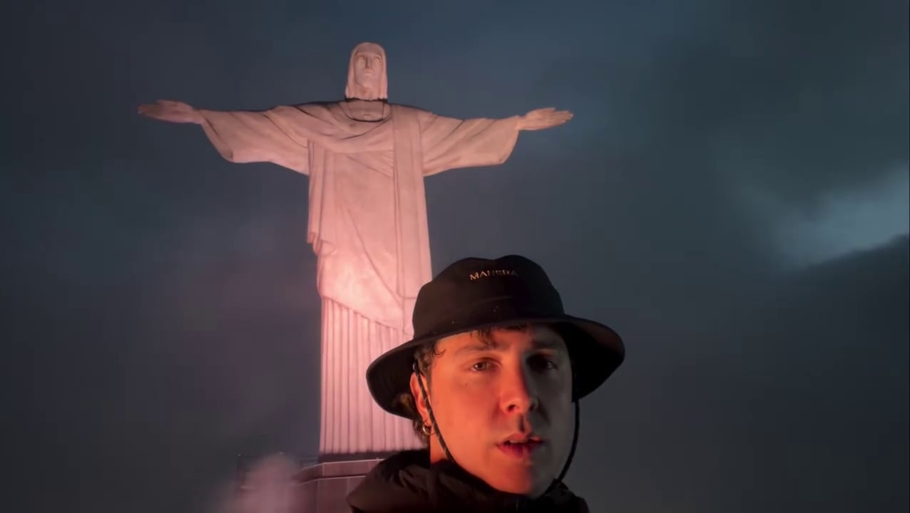 La última publicación de Lucas Vignale desde el Cristo Redentor (Instagram)