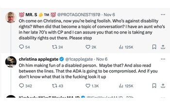 Christina Applegate pelea con usuarios de Twitter por la victoria de Donald Trump
(X/@1capplegate)