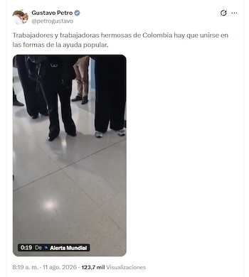 Petro se sumó a los cuestionamientos que hicieron varios usuarios en redes sociales - crédito @petrogustavo/X