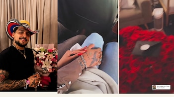 Nuevas imágenes de Ángela Aguilar y Christian Nodal rodeados de flores desatan especulaciones sobre boda religiosa
