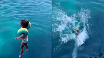 Los brazaletes de la niña