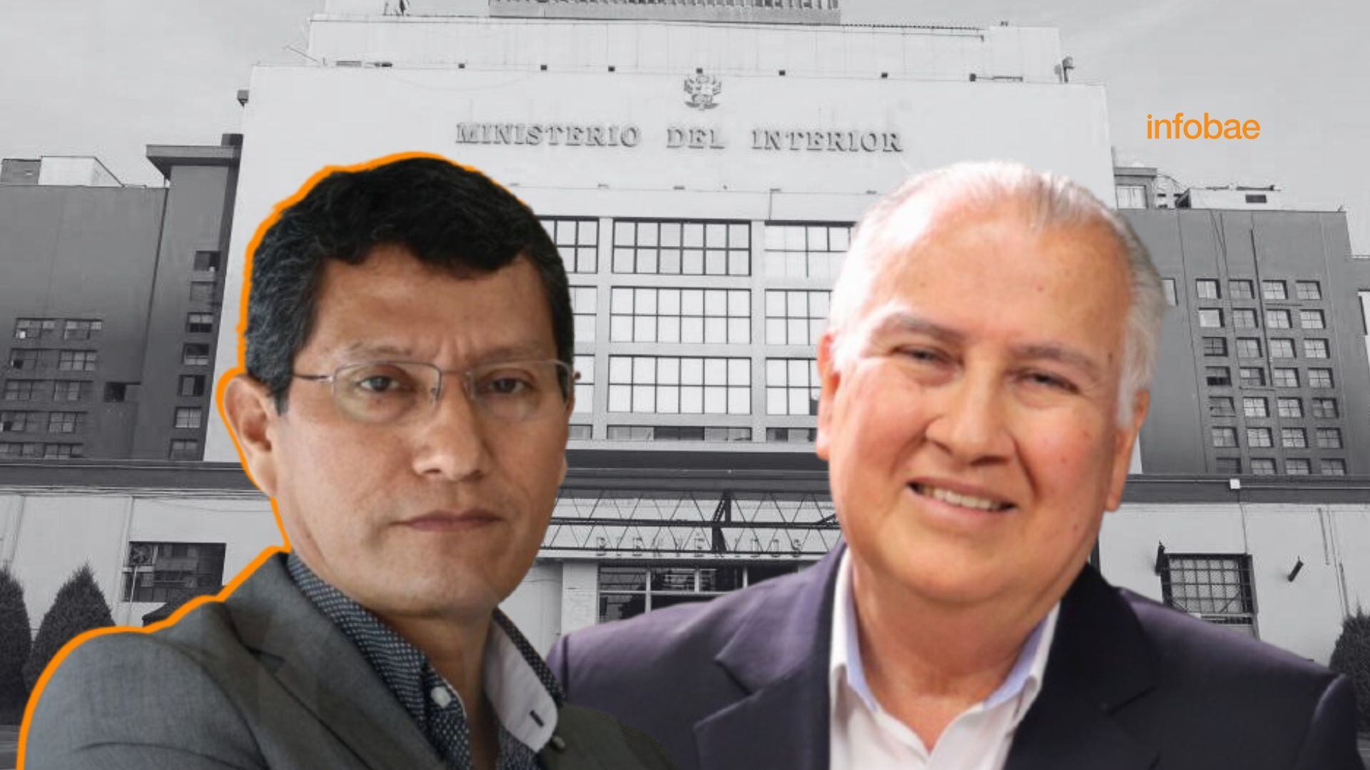 Harvey Colchado confirma que sería el ministro del Interior en un eventual gobierno de Ahora Nación. | Fotocomposición: Infobae Perú