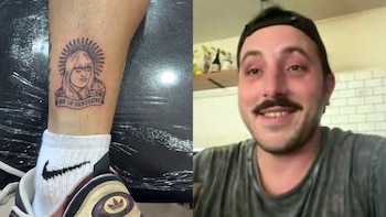 Prometió tatuarse a Morena Rial si Argentina le ganaba a Inglaterra, cumplió y su historia se volvió viral