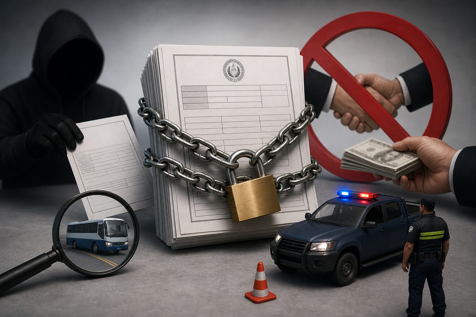 La Dirección General de Transportes en Guatemala alerta por la sustracción de 34 formularios y su posible uso en fraudes