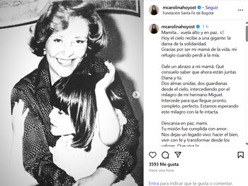 La hermana del senador Miguel