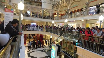 Las protestas en los shoppings