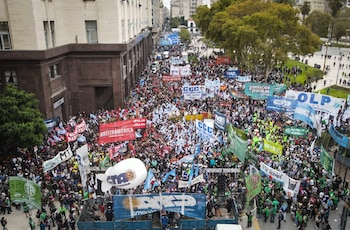 Marcha CTA ministerio de economia