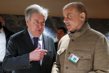 Guterres mantendrá encuentros en Islamabad con el primer ministro, Shehbaz Sharif (REUTERS)