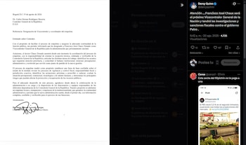 Carta en la que el contralor general electo, Jorge Eliécer Laverde Vargas, anuncia la designación de Francisco José Chaux Donado como próximo Vicecontralor General de la República y coordinador del proceso de empalme - crédito Darcy Quinn/X