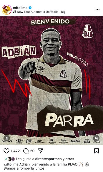 El extremo antioqueño jugará cedido