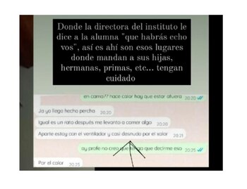 Otro de los chats viralizado: