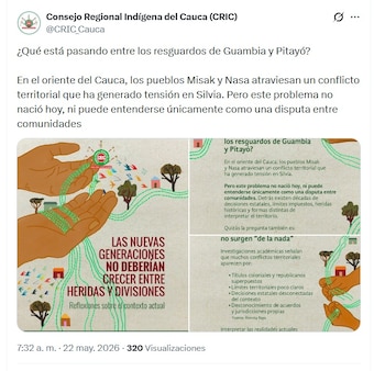 crédito @CRIC_Cauca/X