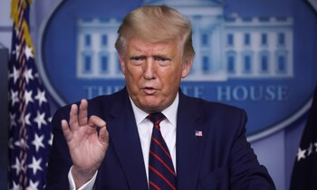 El presidente de EEUU, Donald Trump, en una rueda de prensa en la Casa Blanca este 4 de septiembre (REUTERS/Leah Millis)