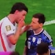 El gesto de Messi con una figura de Inglaterra que debió ser expulsada en pleno partido