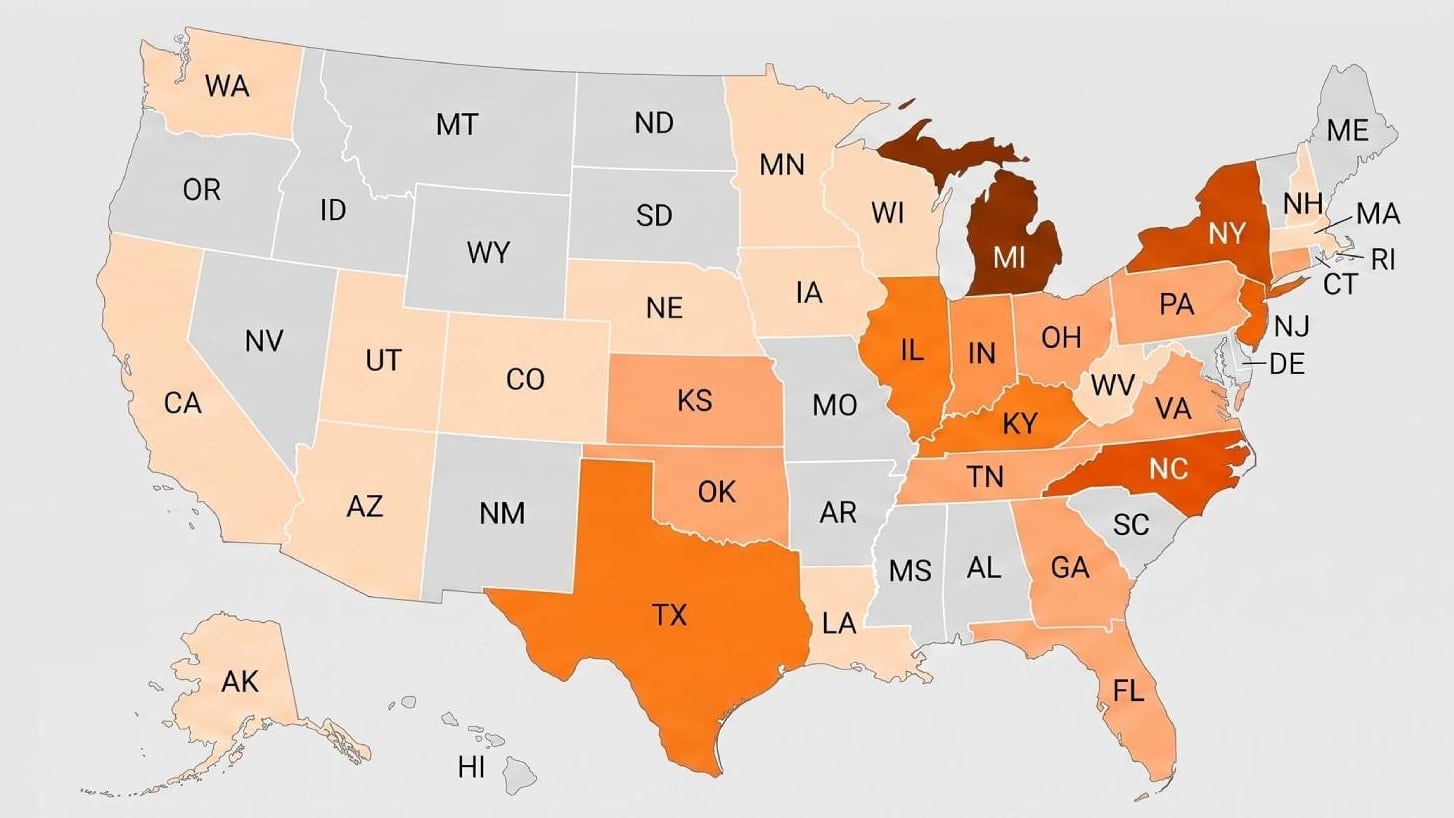 El mapa de la ciclosporiasis en Estados Unidos: confirman 1.645 casos en 34 estados, 141 hospitalizaciones y evalúan otros 5.100 contagios
