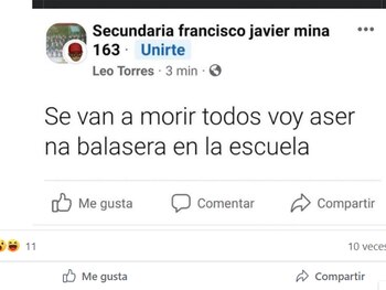 Algunos alumno tomaron a modo