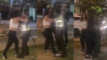 Mujer fue grabada en video