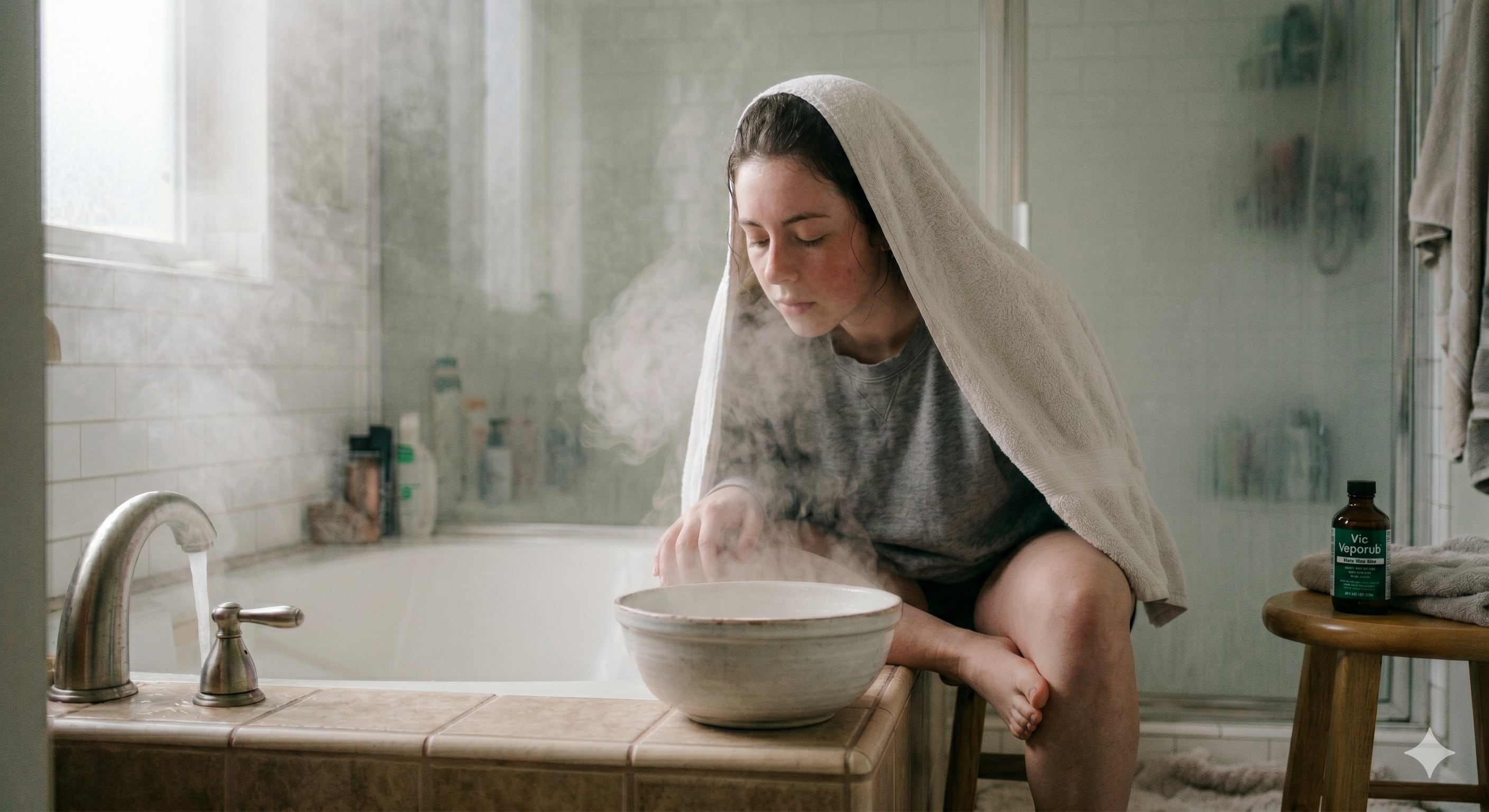 El vapor y la humedad proporcionan alivio inmediato para la congestión nasal, según la Clínica Cleveland y Healthline (Imagen Ilustrativa Infobae)