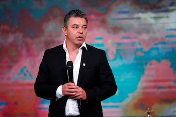 Marcelo Gallardo ganó 14 títulos en su primer ciclo en River Plate (REUTERS/Cristina Sille)