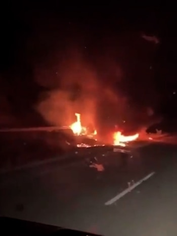 Un conductor grabó el auto