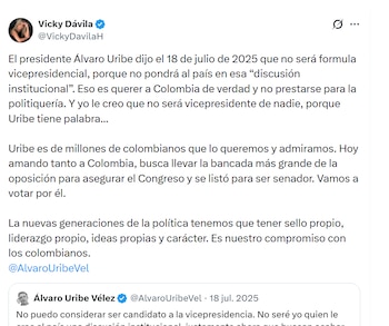 Vicky Dávila aseguró que el