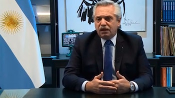 Alberto Fernández -El presidente participó en la sesión plenaria del Foro Económico de San Petersburgo 2021