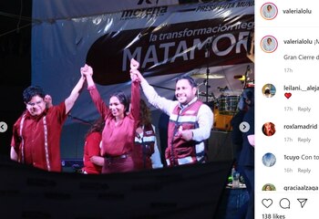 Gibrán y Valeria durante el