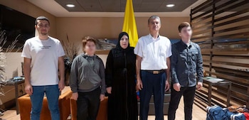 Familia palestinos en Colombia