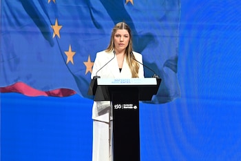 El primer discurso de la infanta Sofía (Europa Press)