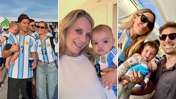En el living de casa o a pura ternura en Kansas City: los bebés de las famosas y la emoción del primer mundial