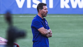 Simeone: "Estoy preocupado porque todavía no hemos podido entrenar en grupo"