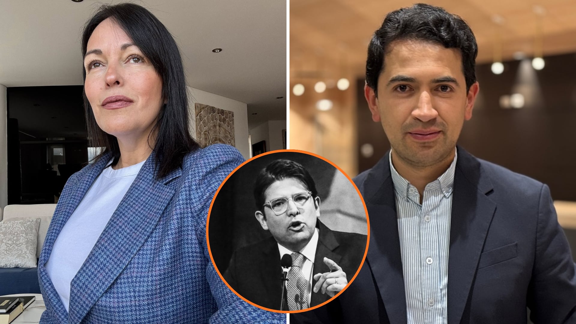 La exfiscal Angélica Monsalve se enfrentó a Daniel Briceño en el aniversario del atentado contra Miguel Uribe Turbay - crédito @alazamo123/X - Faniel F. Briceñoñ/Facebook - Senado