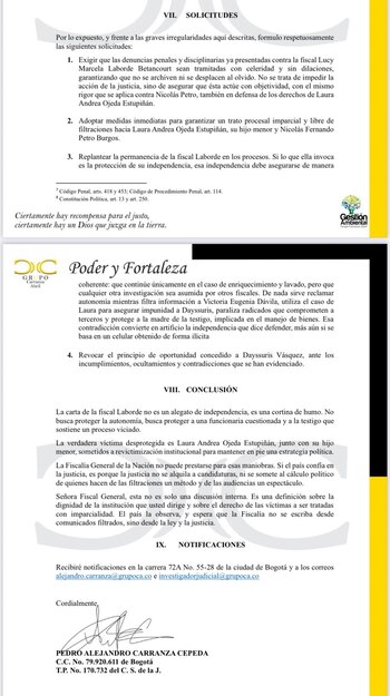 Carranza acusa a Laborde de