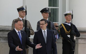El Presidente polaco Andrzej Duda